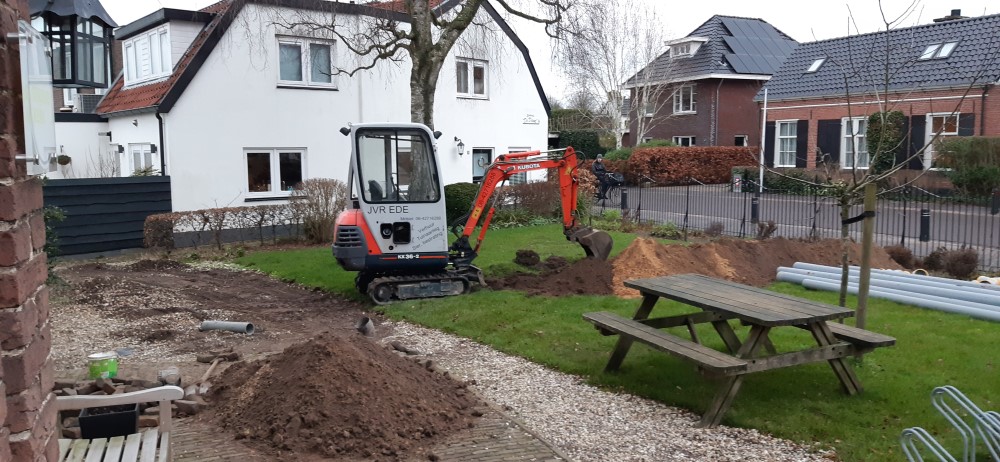 De Inham aansluiting op regenwaterriool